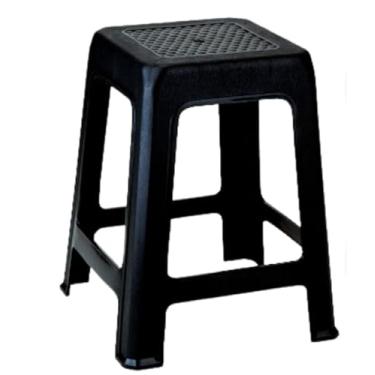 Imagem de Kit 3 Banqueta Preta De Plástico Resistente Reforçada Adulto Suporta Até 120kg Para Bar, Cozinha, Área de Serviço, Varanda e Churrasqueira(Banqueta Plastica Preta,01 Unidade)