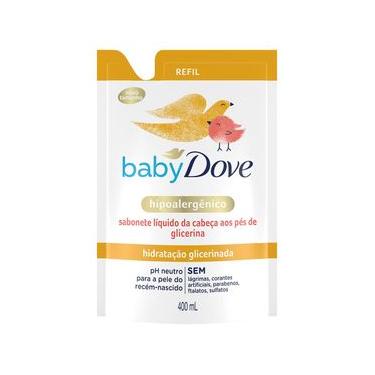 Imagem de Sabonete Líquido Baby Dove Hidratação Glicerinada da Cabeça aos Pés Refil 400ml