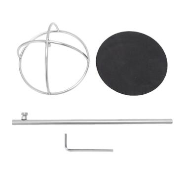 Imagem de Aramox Hat Stand Ajustável, Feito de Material de Ferro, Ideal para Exibir Chapéu de Chapéu de Praia de Inverno, Com Altura de 320 a 520 Mm, para de de Sol (Prata)