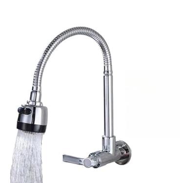 Imagem de Torneira Gourmet Flexível em Aço Inox com Arejador Duplo 1/4 de Volta para Cozinha