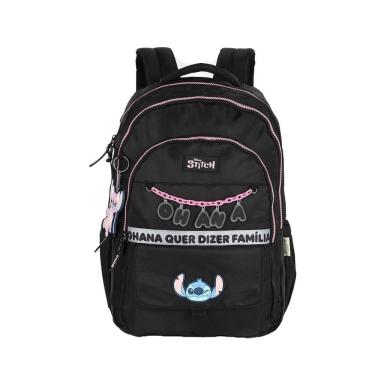 Imagem de Mochila de Costas Luxcel Stitch Corrente Preto