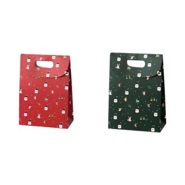 Imagem de Caixa de presente de Natal saco de doces portátil flip cover lembrança