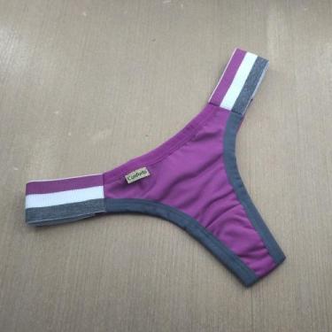 Imagem de Tanga Ana Fio Duplo Cor:Viés Chumbo/OdaliscaTamanho:GG - Attirance, Vi