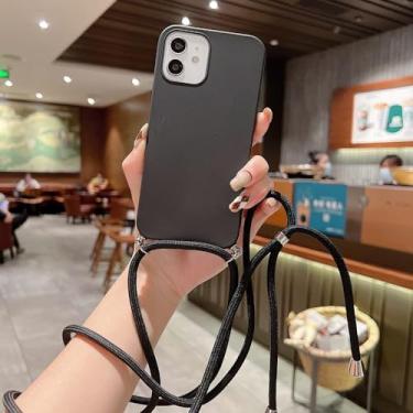 Imagem de Capa para celular com acessório de cordão que pode ser pendurado na corrente do pescoço para Xiaomi para Redmi Note 10 9S 9 8T 8 7A 7 6 a,X4,Para Note 9 Pro Max