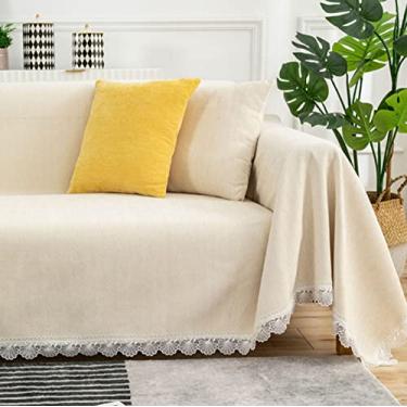 Imagem de Cobertor de cama de alta qualidade, supermacio, capa de sofá para cama e sofá, protetor de móveis de viagem, capa grande para sofá - branco - 90 cm x 180 cm