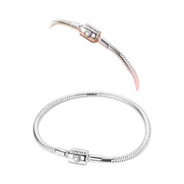 Imagem de Pulseira De Coração Em Prata 925 Com Zircônia Borboleta E Corrente De 