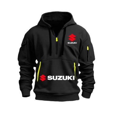 Imagem de Moletom Masculino Estiloso E Respirável Para Motociclismo Suzuki Outon