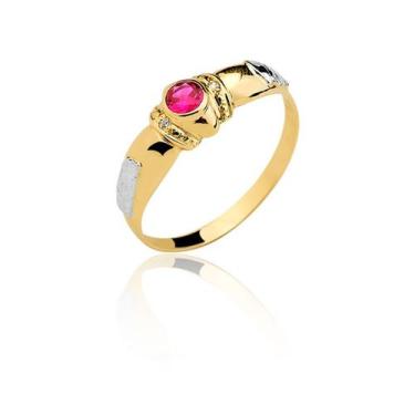 Imagem de Anel  De Formatura Direito Feminino Ouro 18k A26 - MAEHLER Arte Em Joi