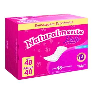 Imagem de Absorvente Protetor Diário Naturalmente Daily Leve 48 Pague 40 Sem Aba
