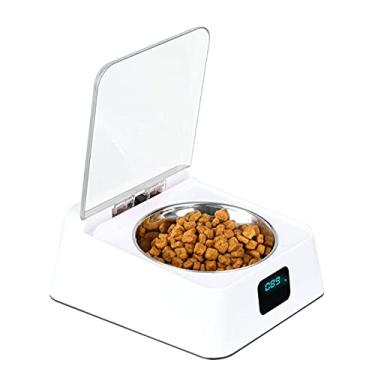 Imagem de U5GAAALPPQ9 Alimentador automático para filhotes de gatos, indicador de baixa comida, alimentador inteligente para animais pequenos, dispensador automático de ração para animais de estimação