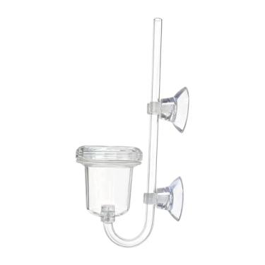 Imagem de Bothyi Difusor de CO2 transparente em formato de U para plantas aquáticas. Fácil instalação com ventosas para aquários e plantas aquáticas, L