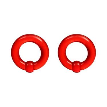 Imagem de Piercing De Acrílico Tamanho Grande BCR Captive Bead Ring, Expansor De
