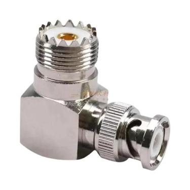 Imagem de Adaptador Conector Coaxial RF UHF Para BNC Macho Para Fêmea Para Anten