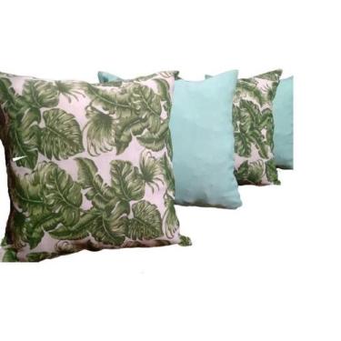Imagem de Kit Capa Para Almofada Floral Gorgurinho Verde 4 Peças - Thais Enxovai