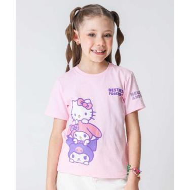 Imagem de Camiseta Infantil Estampa Hello Kitty Tam 4 a 10 Rosa-97107 - Sanrio, 