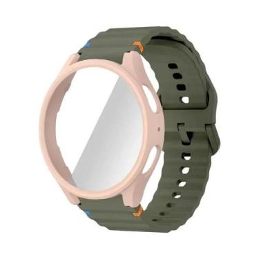 Imagem de Pulseira De Silicone Para Relógio Samsung 40mm 44mm Com Protetor De Te
