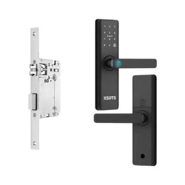 Imagem de Fechadura De Porta Inteligente Com APP Tuya, Biometria, Impressão Digi