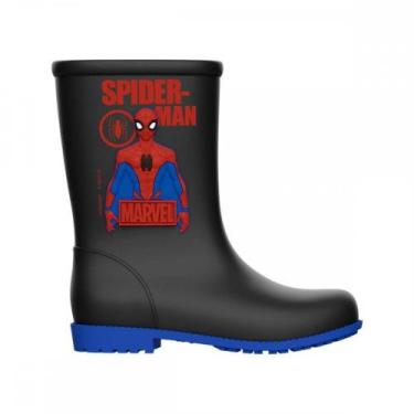 Imagem de Bota Grendene Kids 23444 Galocha Marvel Agile Infantil, Preto, 28