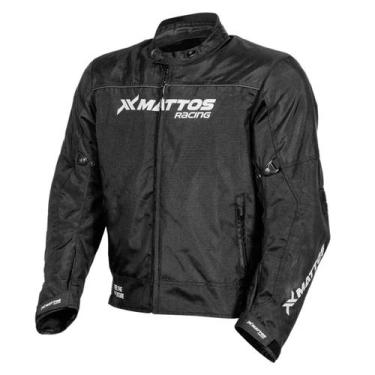 Imagem de Jaqueta Mattos Racing Vista Masculina Moto Impermeável Preto, Preto, L