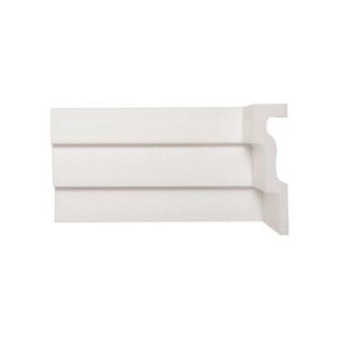 Imagem de Kit com 10 Barras Rodateto de Poliestireno 12CMX30MM Liso 20m Branco R
