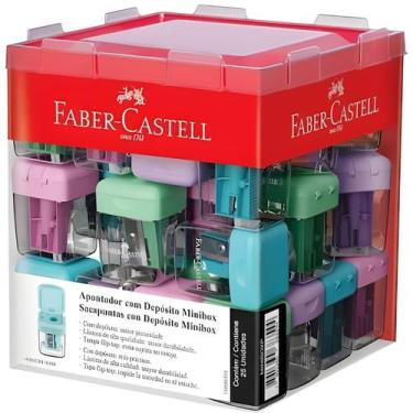Imagem de Apontador Com Depósito Faber Castell Minibox Coletor Escolar - Faber-C