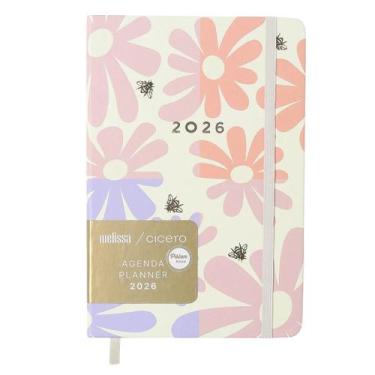 Imagem de Agenda Planner 2026 Diária 14x21 MELISSA BLOCK BLOOMY - Cícero