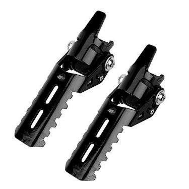 Imagem de Gorgeri Pegs de pé de passageiro de motocicleta apoio para os pés dianteiros pedais peças acessório para R1200GS 2013-2018 (preto)