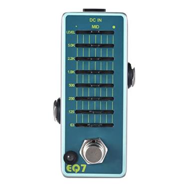 Imagem de Qudai EX EQ7 Guitarra Equalizador Efeito Pedal 7 Bandas EQ Full Metal Shell True Bypass PC