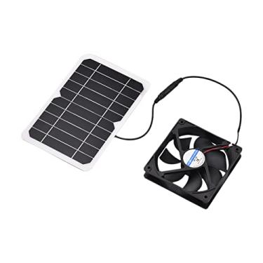 Imagem de Tingpai 6W 5V Painel Solar com Ventilador Ventilador G nheiros Ventilador Solar Célula Solar pa G nheiros Cachorro Galpões RV Estufa Camping Ao Ar Livre Ventilador de Resfriamento