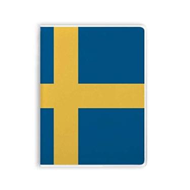 Imagem de Diário de capa macia com a bandeira nacional da Suécia