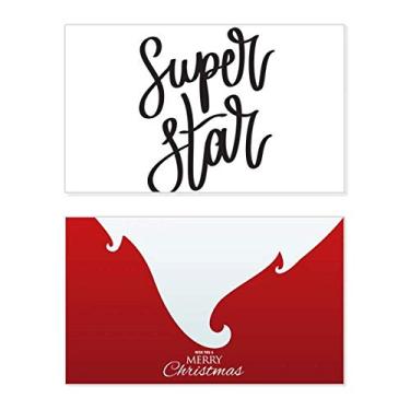 Imagem de Super Star Citação Holiday Holiday Merry Christmas Congrats Card Christmas Letter Message