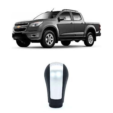 Imagem de Bola cambio manopla preta s-10 12-18 6 marchas tampa prata 400539