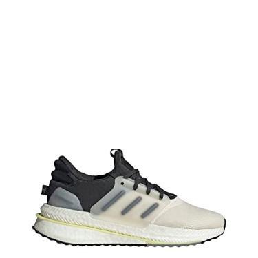 Imagem de adidas Tênis masculino X_PLR Boost, branco giz/preto/branco (off-white), tamanho 42, Branco giz/preto central/branco, 42