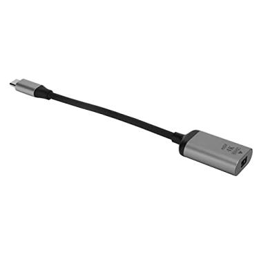 Imagem de Conversor Tipo-C para Mini DP, Conversor de Vídeo USB, Alta Resolução 4K, Cabo Adaptador 60Hz para Computadores Celulares, Transmissão de Vídeo e de Alta Definição