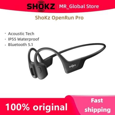 Imagem de SHOKZ-Fone De Ouvido Sem Fio De Condução Óssea  Impermeável Esporte Correndo Headset  Openrun Pro