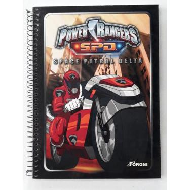 Imagem de Caderno 1X1 Capa Dura Foroni 96 Folhas Power Rangers S.P.D
