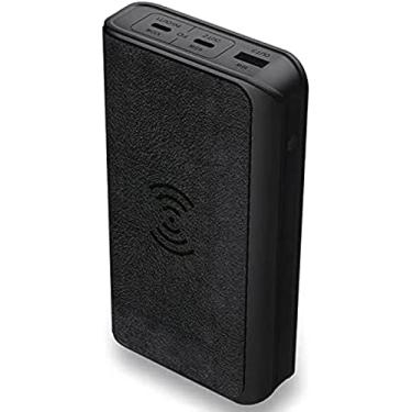 Imagem de Power Bank 20000Mah, Power Banks PD 100W/45W Carregador de telefone de carregamento rápido duplo tipo C Carregador portátil sem fio de 10W, display digital LED, para telefones, laptops, tabl