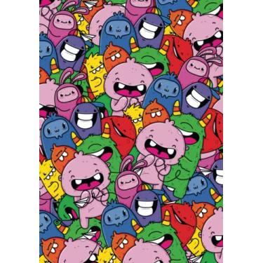 Imagem de Diário pessoal: Um diário forrado em branco para escrita expressiva e exploração criativa: 18 x 25 cm | pautado largo, 147 páginas com capa de desenho animado feliz arco-íris legal