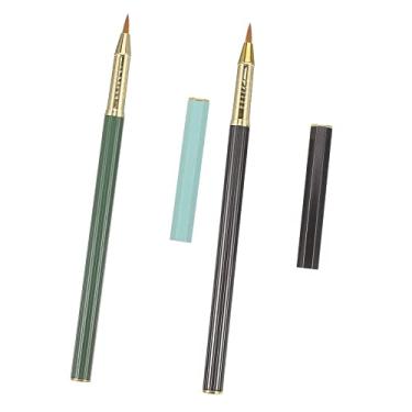 Imagem de STOBOK 2 canetas de caligrafia com pincel de escrita, caderno japonês, acessórios de caligrafia para escrever pincel de caligrafia tradicional, pincel de desenho, instrumento de escrita