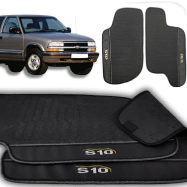 Imagem de Jogo de Tapetes para S10 Cabine Simples Emborrachados Personalizado (2 peças) 1996 1997 1998 1999 2000 2001 2002 2003 2004 2005 2006 2007 2008 2009 2010 2011