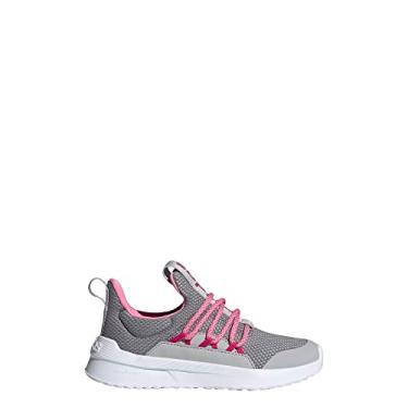 Imagem de adidas Tênis infantil Lite Racer Adapt 5.0 sem cadarço, Cinza/cinza/Team Real Magenta, 18