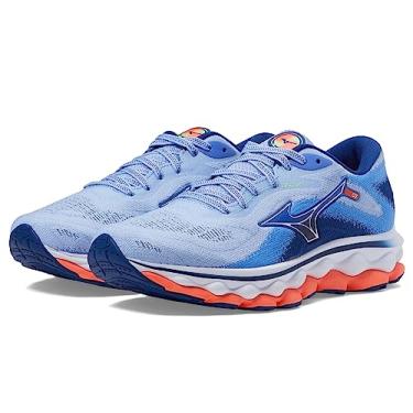 Imagem de Mizuno Tênis de corrida feminino Wave Sky 7, Garça azul - prata, 11.5