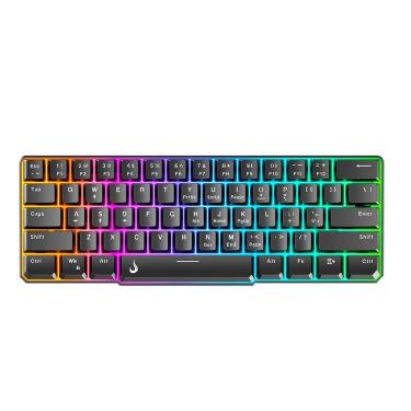 Imagem de Teclado Gamer Rise Mode Semi Mecânico G2 Mini RGB Layout 60% - RM-TG-02-B