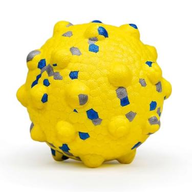 Imagem de Bolas para cães 2024 novas de 9,5 cm para mastigadores agressivos, bolas de tênis indestrutíveis para cães, bolas de brinquedo para cães duráveis e saltitantes, brinquedos interativos para jogos de