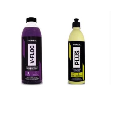 Imagem de Kit V-Floc Lava Autos Super Concentrado 500ml + Plus 500ml - Vonixx