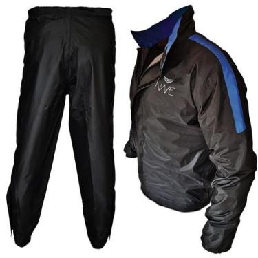 Imagem de Conjunto Capa De Chuva Para Motociclista Nave Nylon, G, Azul