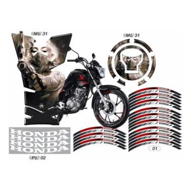 Imagem de Adesivos Kit Personalizado Cg160 Titan/fan/start Marilyn Gun - Resitan