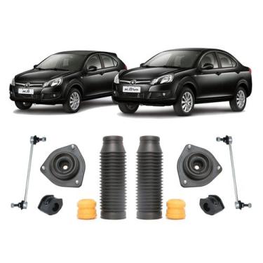 Imagem de Kit Coxim Batente Bucha Bieleta Dianteira Jac J3 2011 A 2016 - QualyKi