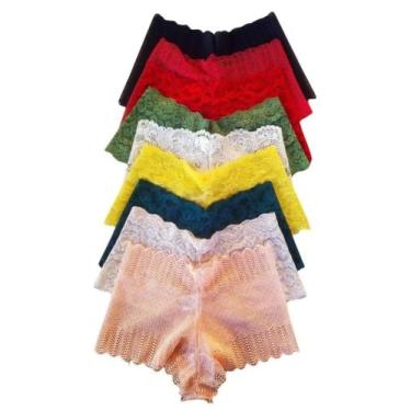 Imagem de Kit 05 Caleçon Short Em Renda Sex Lingerie Tam. GG - Dani lingerie