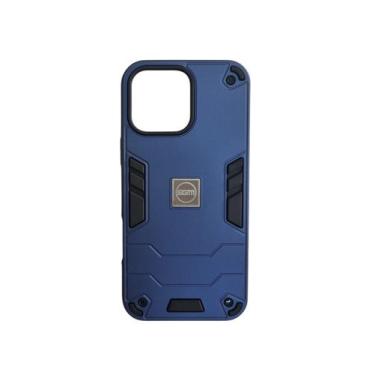 Imagem de Capa Capinha Armadura Resistente Para Iphone 16 Pro Max Cor Azul Marin